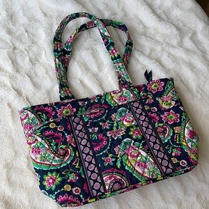 Vera Bradley, ‘Petal Paisley’, zipper top tote